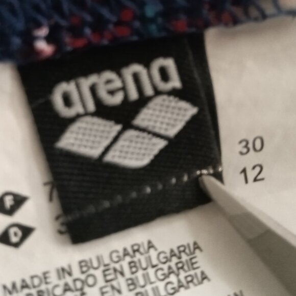 2" SIDES ARENA SWIM BRIEF, SIZE 30", FIREWORKS PATTERN - Picture 3 of 7